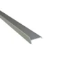 Lekdorpel aluminium zilver 25x19x1x2000mm