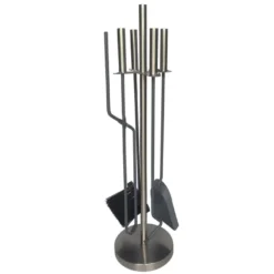 Livn Accessoiresset Houtkachel Modern 5-delig RVS