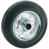Los wiel rubber 80mm met as 12mm tot 50kg