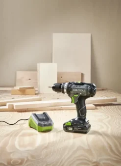 LUX 20V accuboormachine + 2,0Ah accu + lader Discount