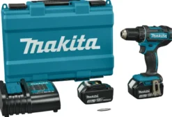 Makita accuboormachine DDF482SFE + 2 accu's 3.0Ah en snellader Sale