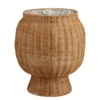 Mand rond bruin - h47xd42cm