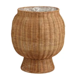 Mand rond bruin - h47xd42cm