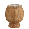 Mand rond bruin - h37xd33cm