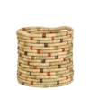 Mand rond geblokt h32xd33 cm