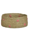 Mand rond licht bruin - h16,5xd40cm