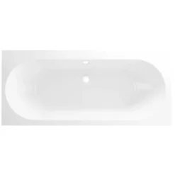 Marho Harboro inbouw duo ligbad glanzend wit 180 x 80 x 49 cm