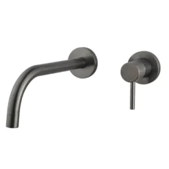 Marho Valdra Slim inbouw wastafelkraan gun metal eengreeps