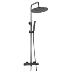 Marho Valdra thermostatische regendouche set opbouw gun metal