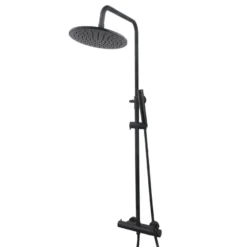Marho Valdra thermostatische regendouche set opbouw mat zwart