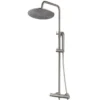 Marho Valdra thermostatische regendouche set opbouw geborsteld staal