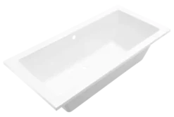 Marho Zephyra SQ inbouw duo lig bad 180 x 80 x 49 cm acryl glans wit