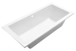 Marho Zephyra SQ inbouw duo lig bad 180 x 80 x 49 cm mat wit