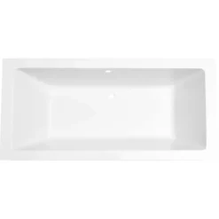 Marho Zephyra SQ inbouw duo lig bad 180 x 80 x 49 cm mat wit
