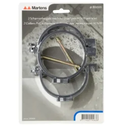 Martens boutbeugel antraciet 80 mm 2 stuks
