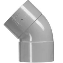 Martens PVC bocht 45° grijs 2x mof 50 mm Hot