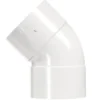 Martens PVC bocht 45° wit 2x mof 40 mm Best