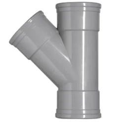 Martens PVC T-stuk 45° 3x manchet 110 mm Best
