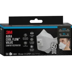 3M Aura stofmasker 9322 FFP2 met ventiel Discount