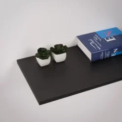 Geen Meubelpaneel antraciet essen ABS fingerprint proof 80x40 cm 18 mm