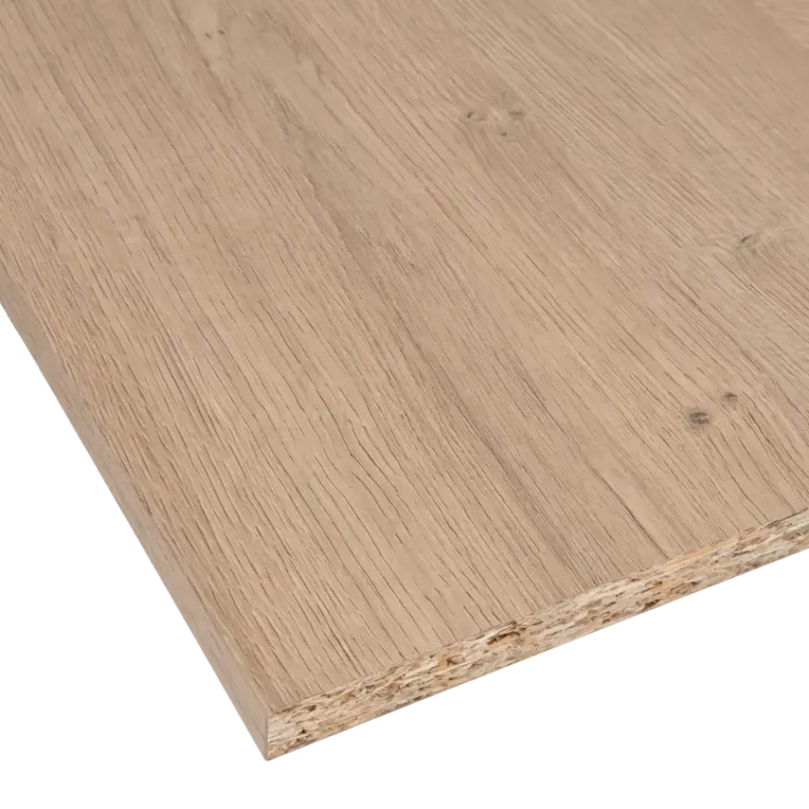 Geen Meubelpaneel naturel eiken ABS 240x40 cm 18 mm New