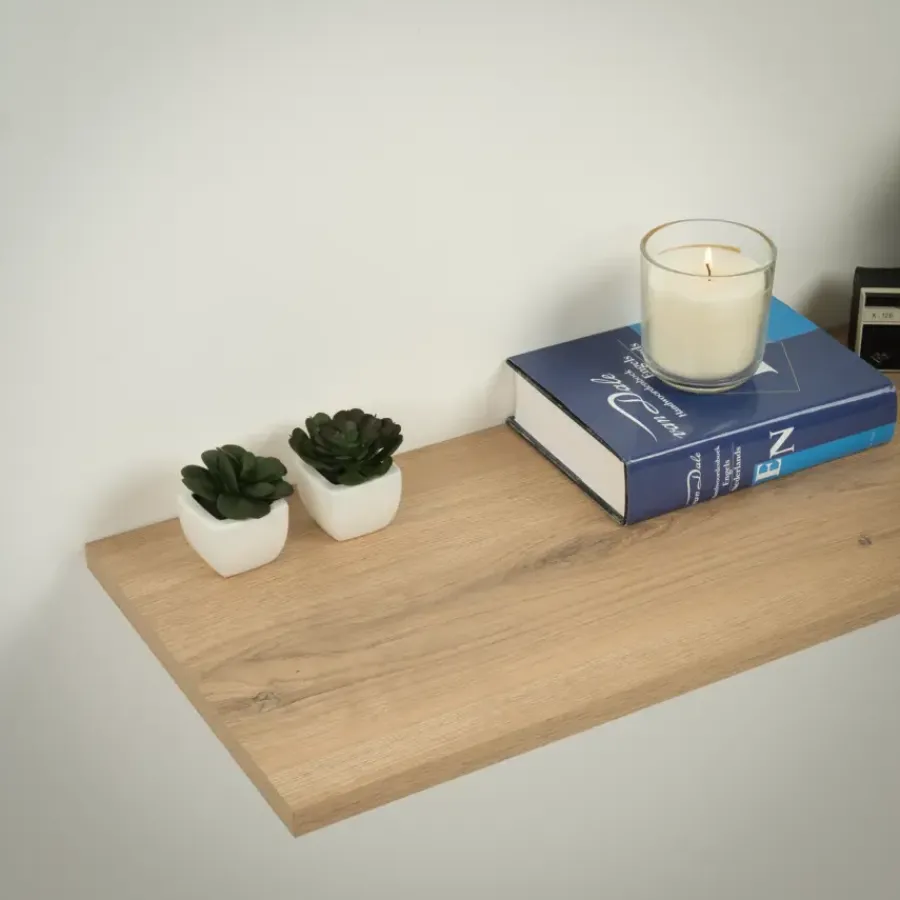 Geen Meubelpaneel naturel eiken ABS 240x40 cm 18 mm New