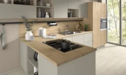 Geen Meubelpaneel naturel eiken ABS 240x40 cm 18 mm New