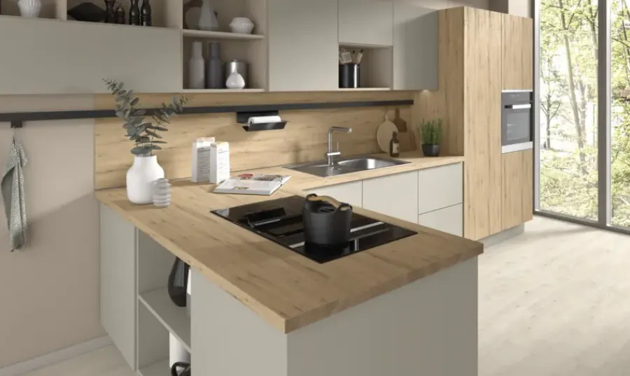 Geen Meubelpaneel naturel eiken ABS 240x40 cm 18 mm New