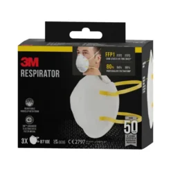 3M fijn stof masker cupvorm 8710C3N 3 stuks Hot