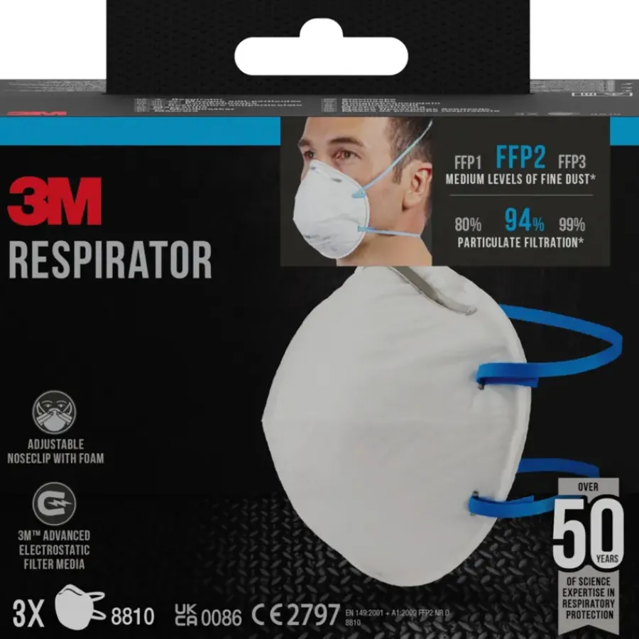 3M fijnstofmasker cupvorm 8810 3 stuks Best