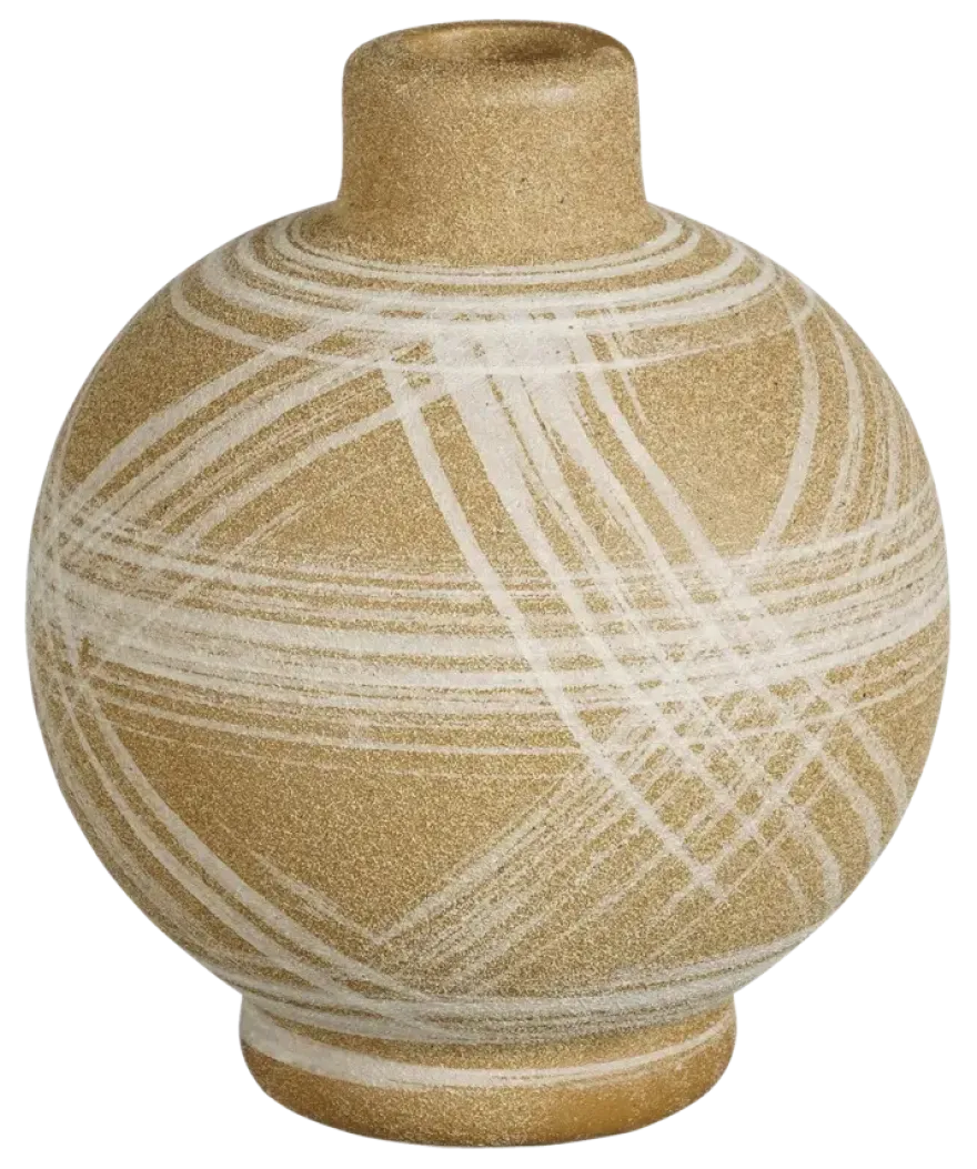 Moma kandelaar bruin - h14,5xd12,5cm