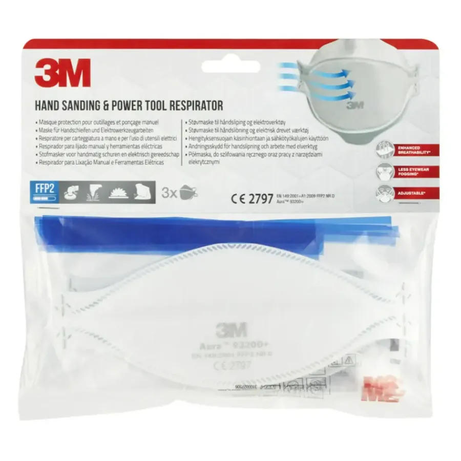 3M stofmasker 9320C3 FFP2 3 stuks Best
