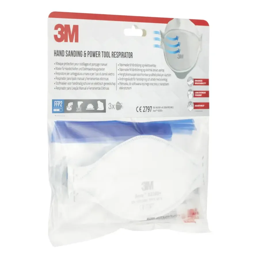3M stofmasker 9320C3 FFP2 3 stuks Best