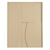 Muurdecoratie beige FSC 100% - l70xb90xh2,5cm