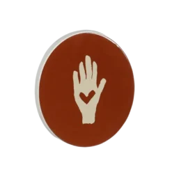 Muurdecoratie hand roze - l11,5xb10xh1,5cm