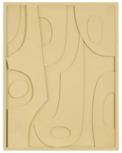 Muurdecoratie licht bruin FSC 100% - l70xb2xh90cm