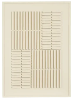 Muurdecoratie licht grijs FSC 100% - l50xb70xh2cm
