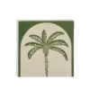Muurdecoratie palmboom groen - l12xb12xh1,5cm