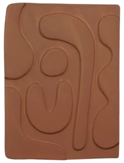 Muurdecoratie terra - l20,5xb27,5xh1,5cm