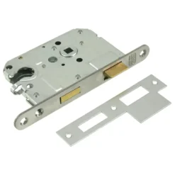 Nemef 1200 serie insteekcilinderslot binnendeur met rvs voorplaat binnendeur Doorn 50mm PC 55mm Discount