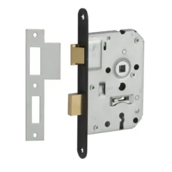 Nemef 1200 serie insteekslot dag-/nachtslot met zwarte voorplaat Doorn 50mm PC55mm Hot