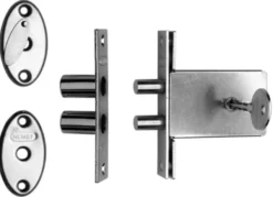 Nemef veiligheidsbijzetslot SKG 1-ster Doorn 47mm (2 stuks gelijksluitend) New