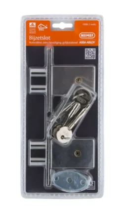 Nemef veiligheidsbijzetslot SKG 1-ster Doorn 47mm (2 stuks gelijksluitend) New