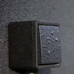Niko Hydro Spatwaterdicht Wisselschakelaar Zwart