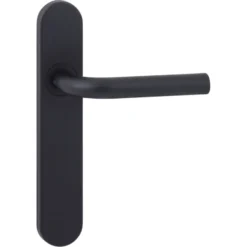 Novidade deurkrukset Parijs ovaal blind schild zwart RVS Outlet