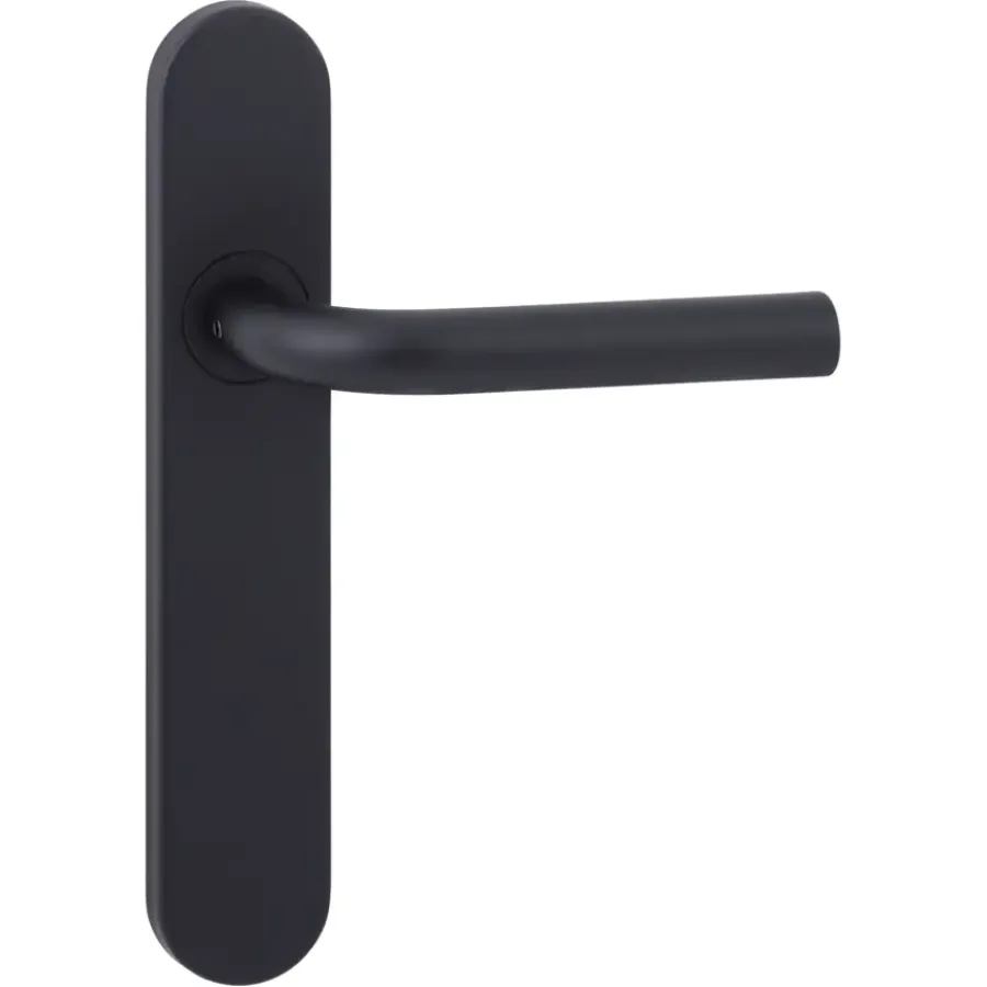 Novidade deurkrukset Parijs ovaal blind schild zwart RVS Outlet