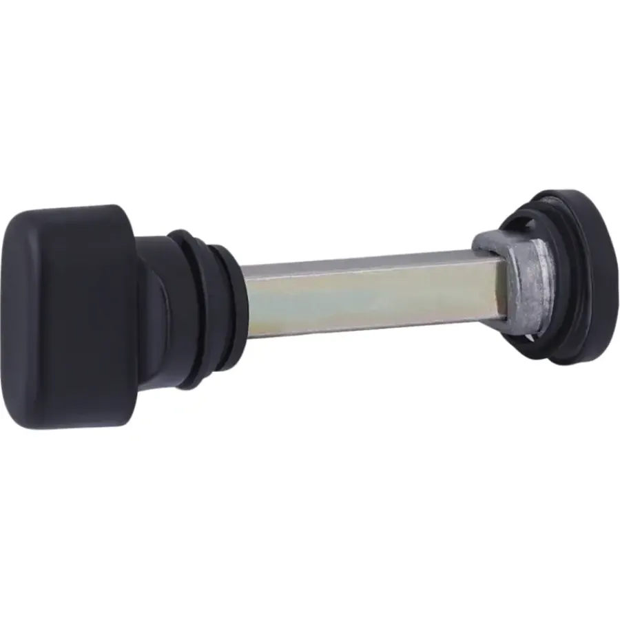 Novidade deurkrukset Parijs ovaal schild met vrij-bezet sluiting 63/8 mm zwart RVS Best