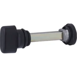 Novidade deurkrukset Porto ovaal schild met vrij-bezet sluiting 63/8 mm zwart RVS Online