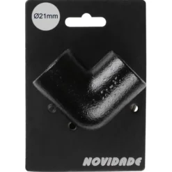 Novidade steigerbuis koppelstuk kniestuk zwart ø 21 mm
