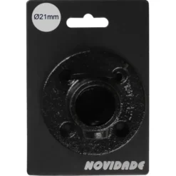 Novidade steigerbuis koppelstuk voetplaat zwart ø 21 mm
